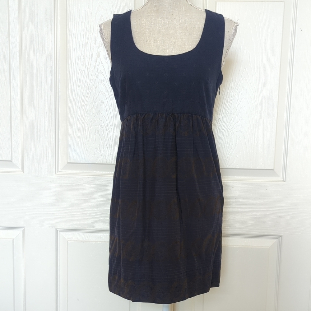 Juicy Couture Navy and Brown Mini Dress